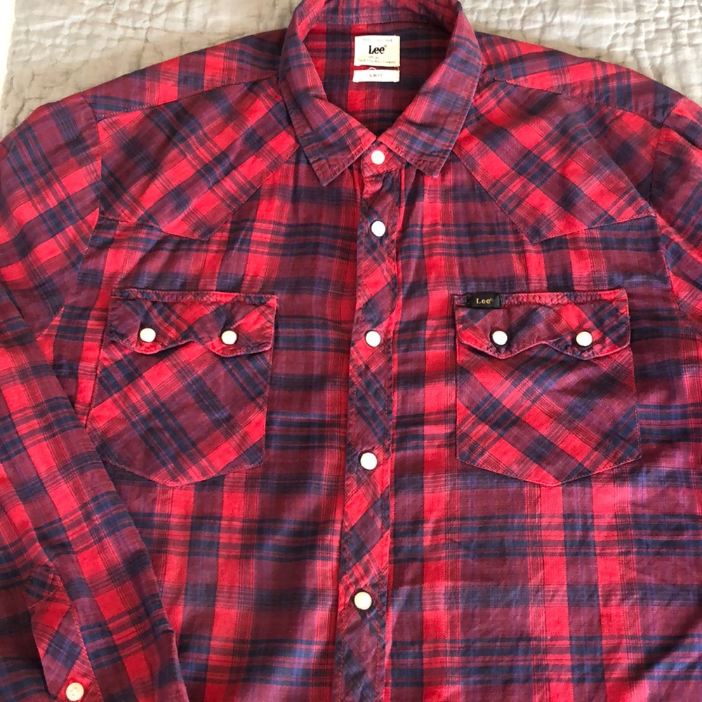 Lee jeans European slim fit plaid western
